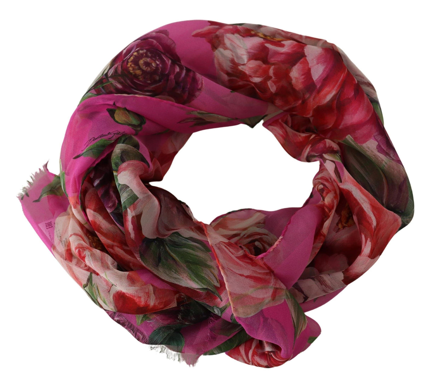 Elegant Floral Silk Scarf