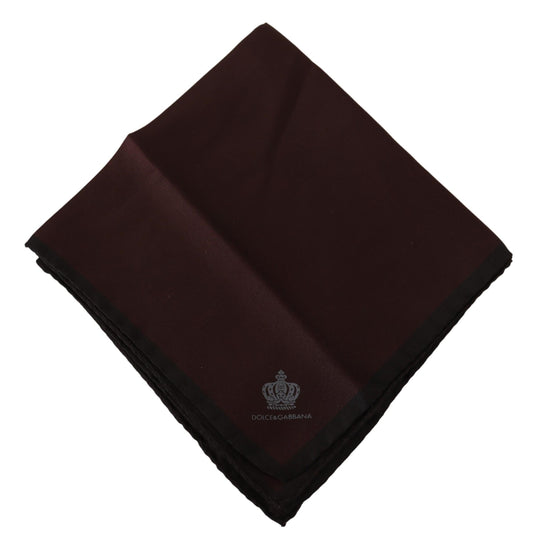 Elegant Maroon Silk Pocket Square