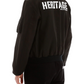 Black Polyester Men Jacket