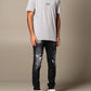 Exquisite Gray Logo Cotton Tee