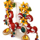 Sicilian Carretto Crystal Dangle Earrings