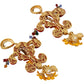 Sicilian Carretto Crystal Dangle Earrings