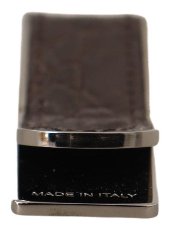 Elegant Caiman Leather Money Clip