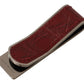 Exquisite Red Leather Money Clip