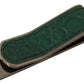 Elegant Green Leather Money Clip