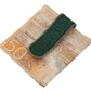 Elegant Green Leather Money Clip
