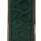 Elegant Green Leather Money Clip