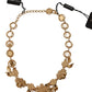 Exquisite Gold Plated Crystal Charm Necklace