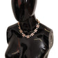 Elegant Gold Tone Crystal Charm Necklace