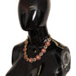Elegant Multicolor Crystal Charm Necklace