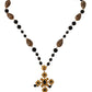 Elegant Charm Cross Necklace with Crystal Details