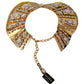 Glamorous Crystal Embellished Gold Collar