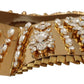Glamorous Crystal Embellished Gold Collar