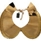 Glamorous Crystal Embellished Gold Collar