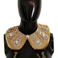 Glamorous Crystal Embellished Gold Collar