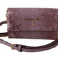 Elegant Purple Crossbody Flap Bag