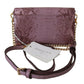 Elegant Purple Crossbody Flap Bag