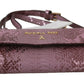 Elegant Purple Crossbody Flap Bag