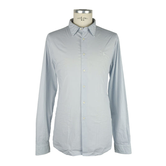 Light Blue Cotton Men Shirt