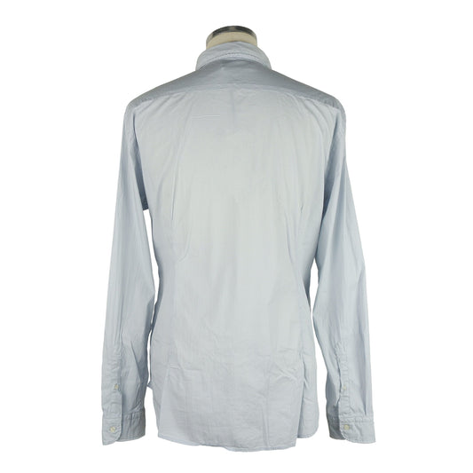Light Blue Cotton Men Shirt