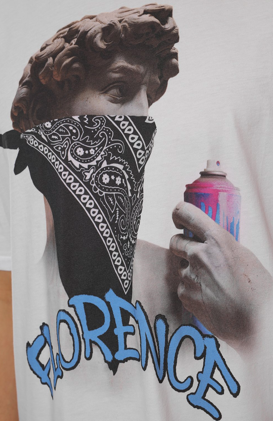White Cotton Men T-Shirt