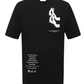 Elegant Black Cotton Tee with Signature Design