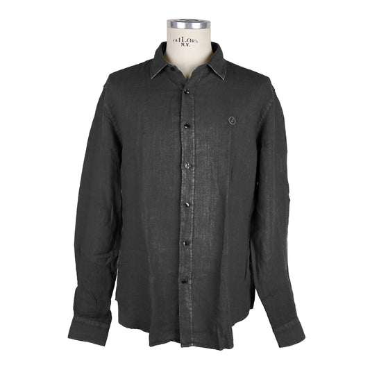 Gray Linen Men Shirt
