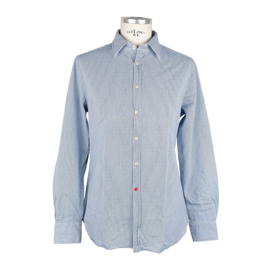Blue Cotton Men's Shirt