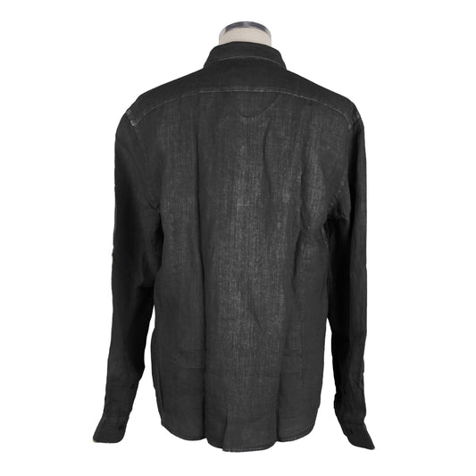 Gray Linen Men Shirt