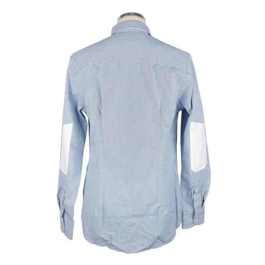 Blue Cotton Men's Shirt
