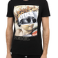 Black Cotton Men T-Shirt