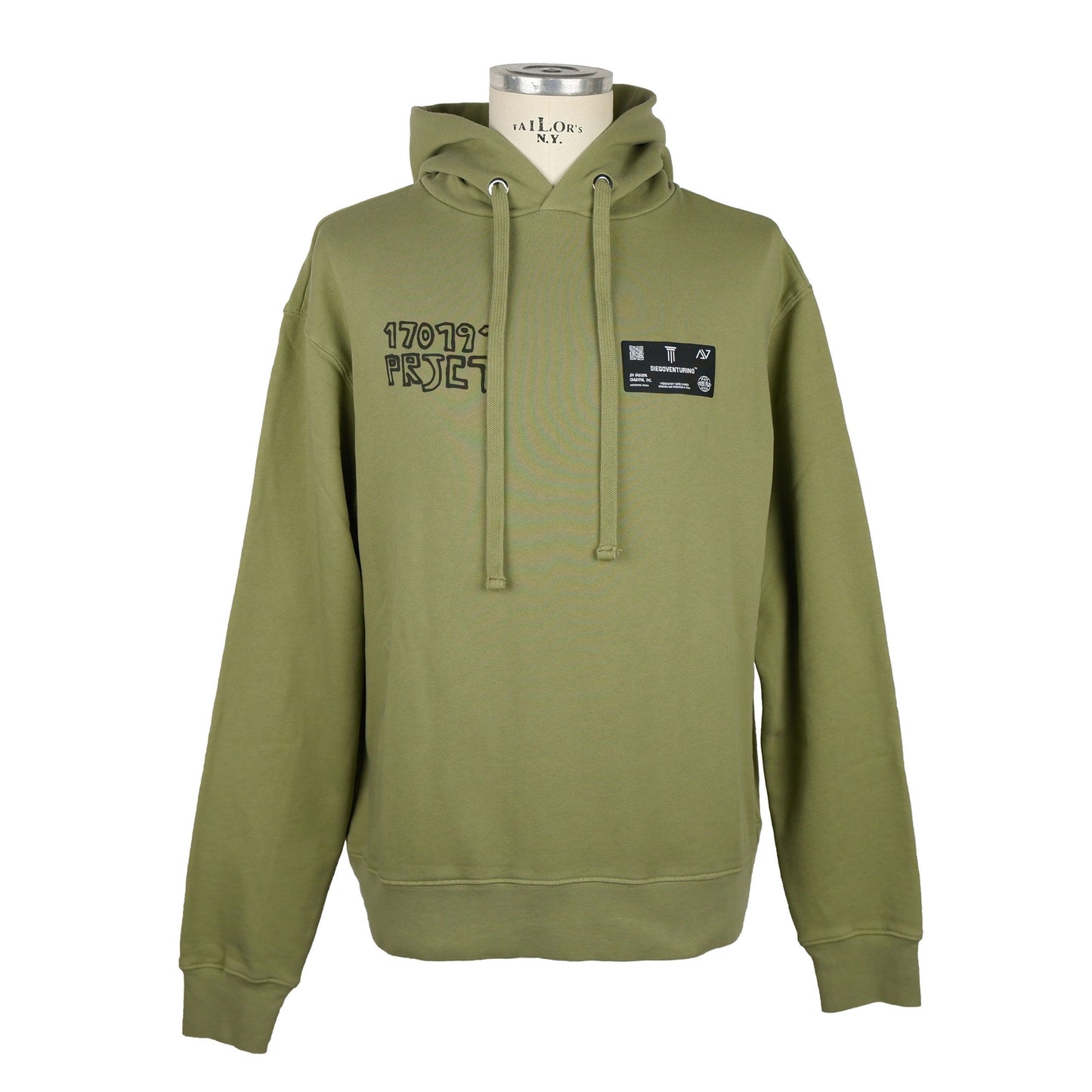 Green Cotton Men Sweater