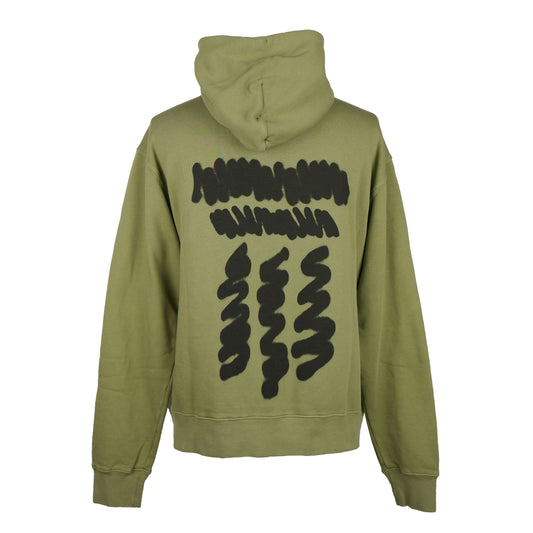 Green Cotton Men Sweater