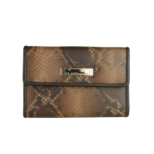 Marrone Calfskin Women Wallet