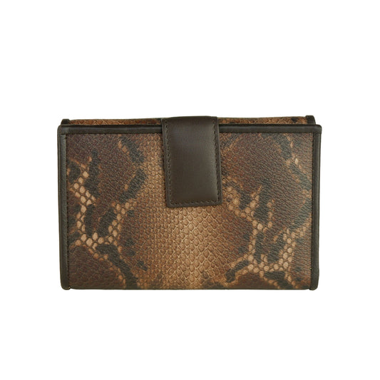 Marrone Calfskin Women Wallet