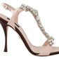 Pink Crystals Heels Keira Sandals