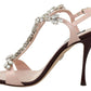 Pink Crystals Heels Keira Sandals