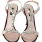 Pink Crystals Heels Keira Sandals