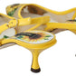Sunflower Print Kitten Heel Slingbacks