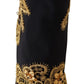 Elegant Black Lori Ankle Boots with Gold Details