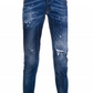 Blue Cotton Men Jeans