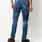Blue Cotton Men Jeans