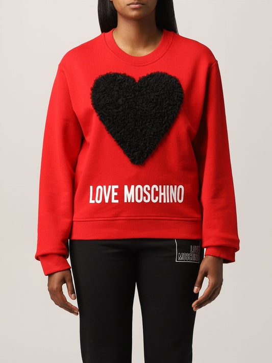 Red Cotton Women Sweater