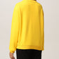 Chic Yellow Sweatshirt with Logo Emblem