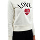 Chic Heart Glitter Crewneck Sweatshirt