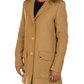 Beige Wool Women Coat