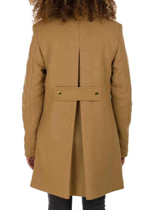 Beige Wool Women Coat