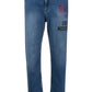 Chic Rhinestone Embellished Stretch Jeans