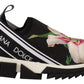 Chic Floral Print Slip-On Sneakers