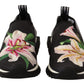 Chic Floral Print Slip-On Sneakers